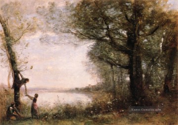 Les Petits Denicheurs Jean Baptiste Camille Corot Ölgemälde